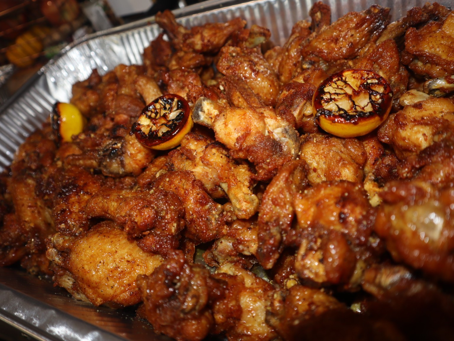 Sunshine Baby Club chicken wings with charred lemon